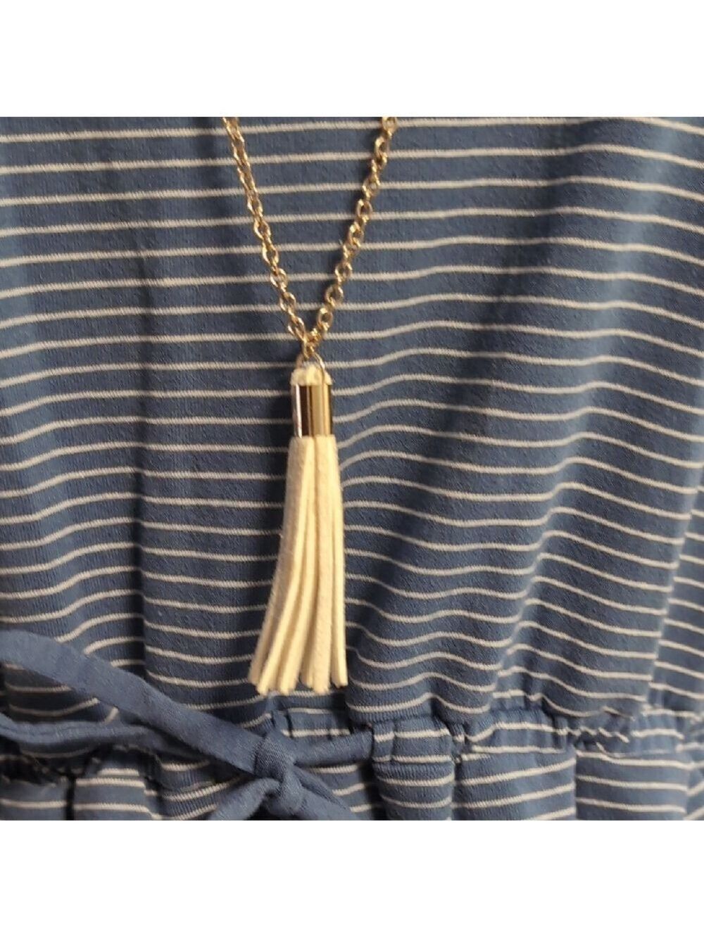 Charming Charlie Nautical Necklace with Tassel - Picture 2 of 7
